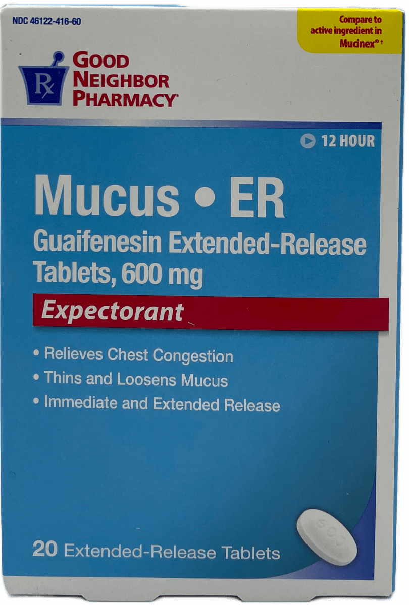 Good Neighbor Pharmacy: 12-Hour Mucus Relief | 20 Tablets
