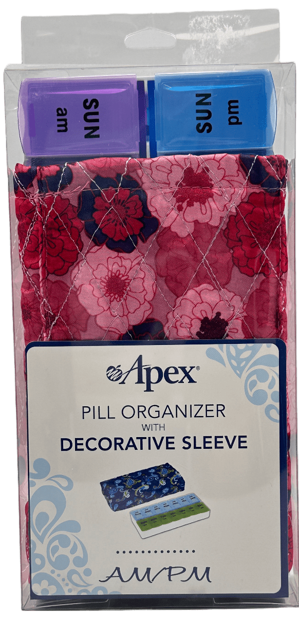 Apex - Pill Organizer with Decorative Sleeve - AM/PM