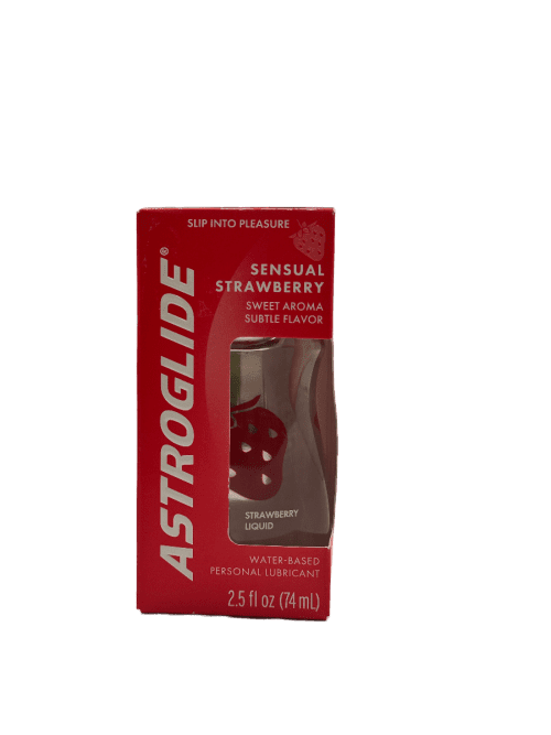 Astroglide Water Based Lubricant - Sensual Strawberry - 2.5 FL Oz (74 mL)