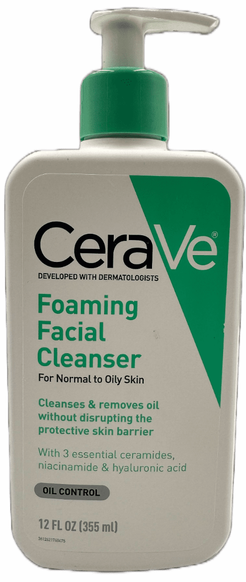 CeraVe Foaming Facial Cleanser For Normal To Oily Skin - 12 FL OZ