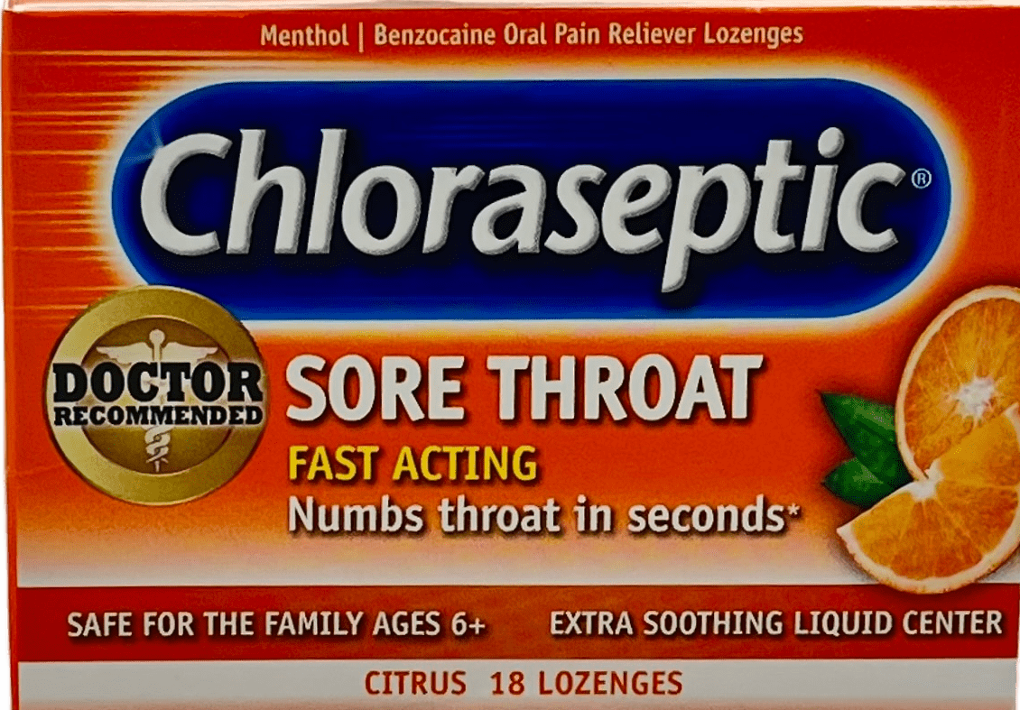 Chloraseptic - Sore Throat - 18 Lozenges - Citrus