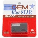 Gem Blue Star Super Single Edge Blades - 10 Blades