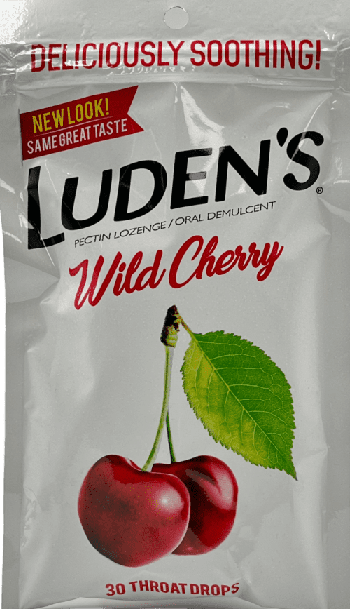 Luden's Wild Cherry Throat Drops: 30-Count Pack for Soothing Relief