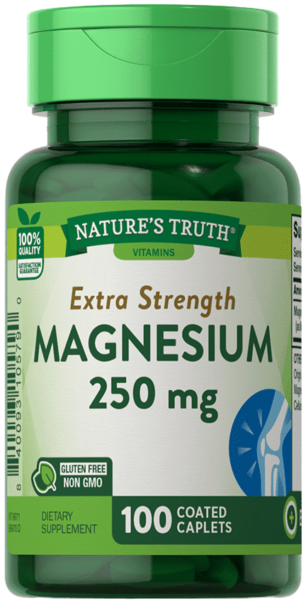 Nature's Truth Extra Strength Magnesium 250 mg - 100 Coated Caplets