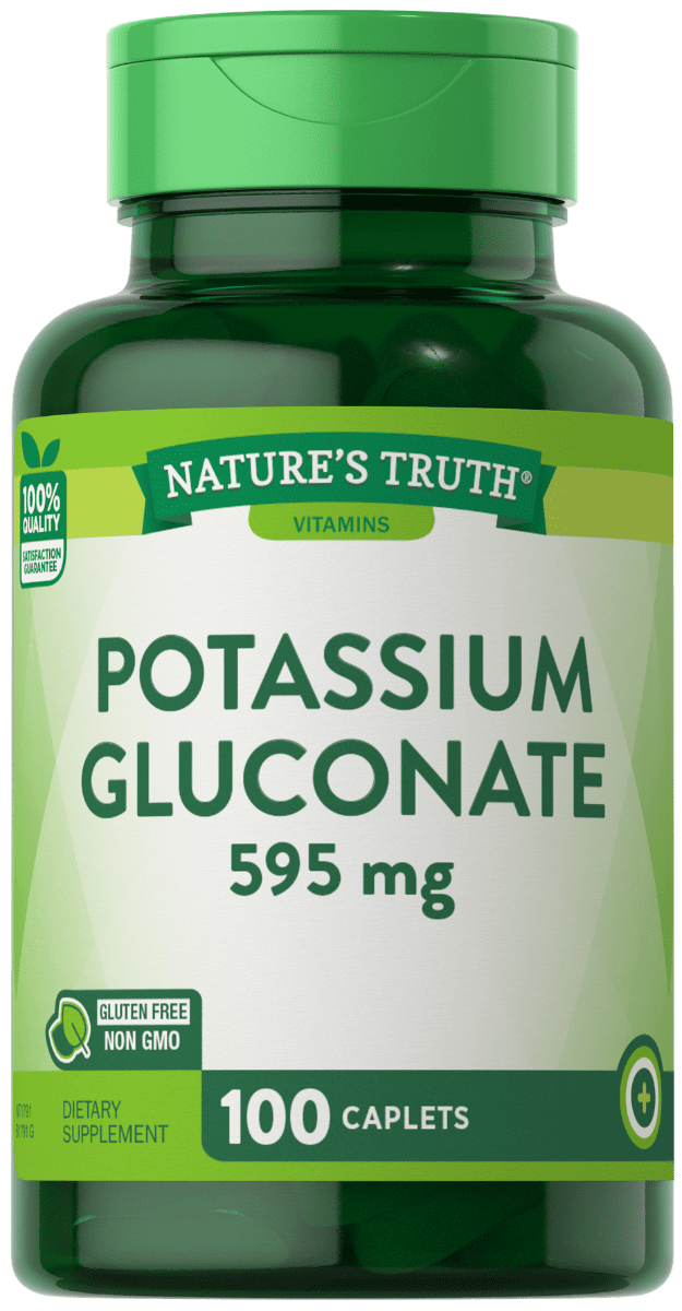 Nature's Truth Potassium Gluconate 595 mg - 100 Caplets