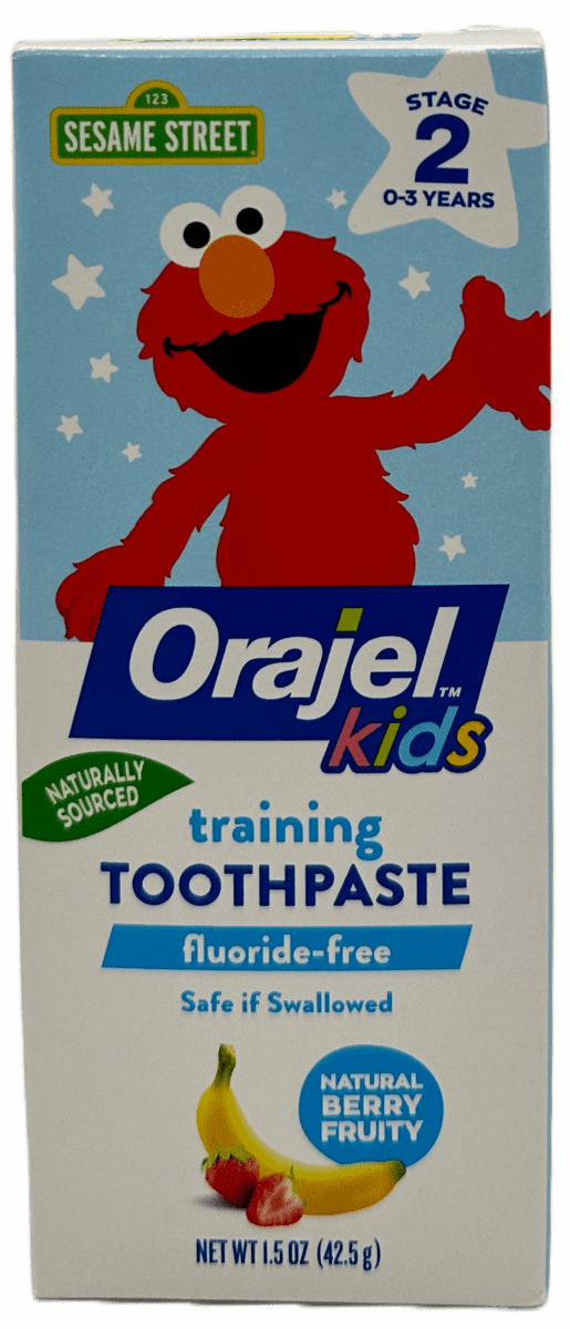 Orajel Kids Training toothpaste - Natural Berry Fruity - 1.5 OZ