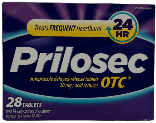 Prilosec OTC 28: 24-Hour Heartburn Relief for 14 Days