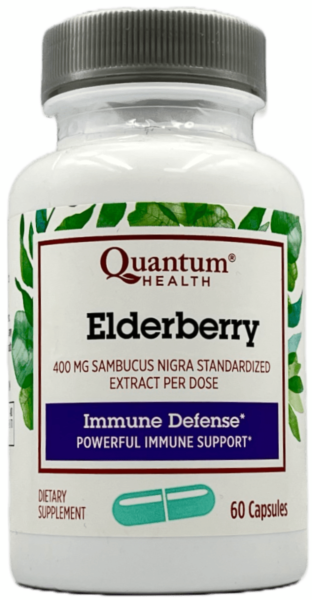 Quantum Health Elderberry 400 mg Capsules - Immune Defense - 60 Ct