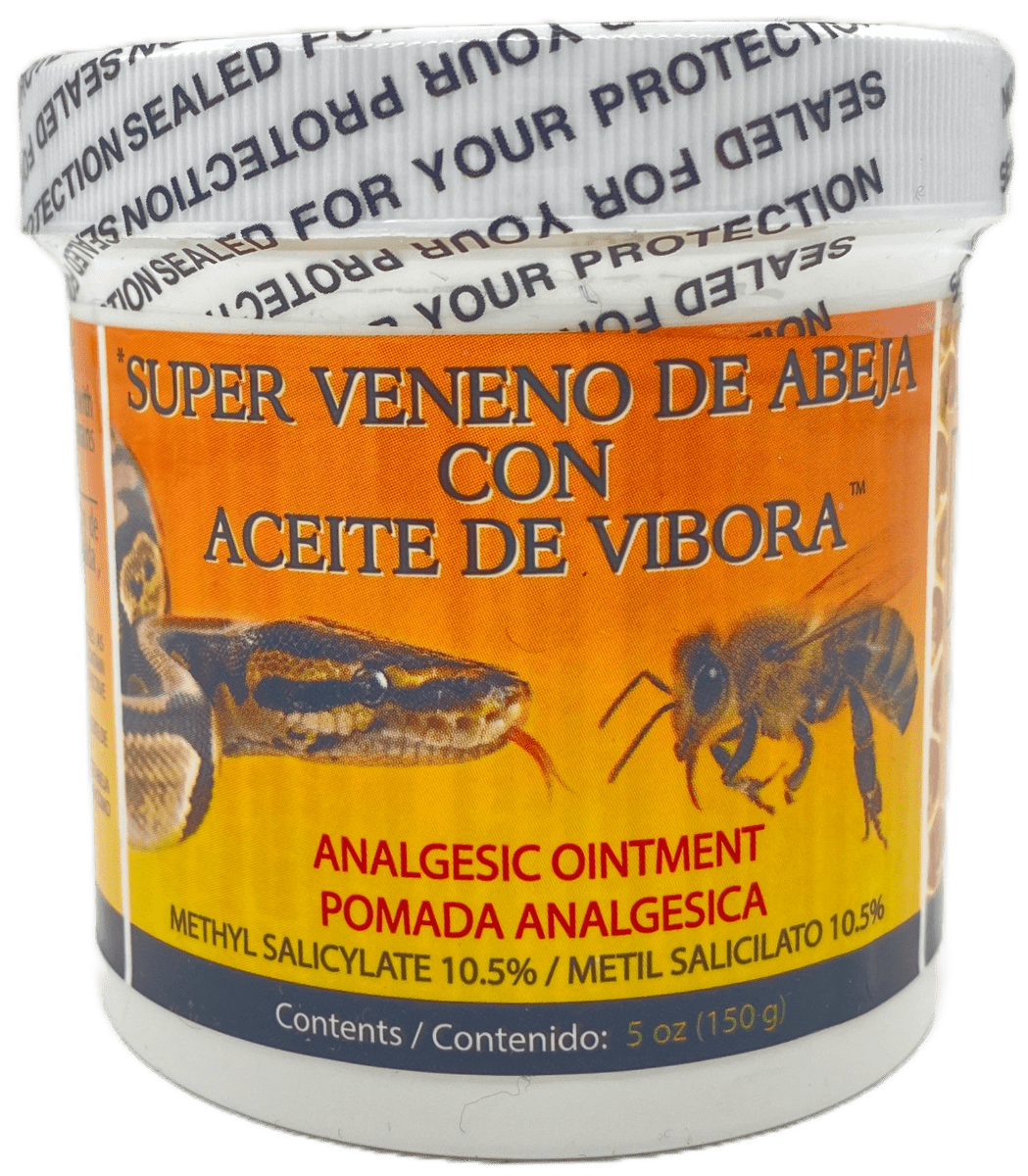 Super Veneno De Abeja Con Aceite De Vibora - Analgesic Ointment - 5 OZ