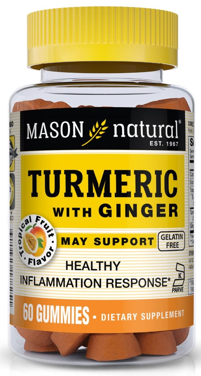 Mason Natural Turmeric with Ginger Gummies - 60 Gummies