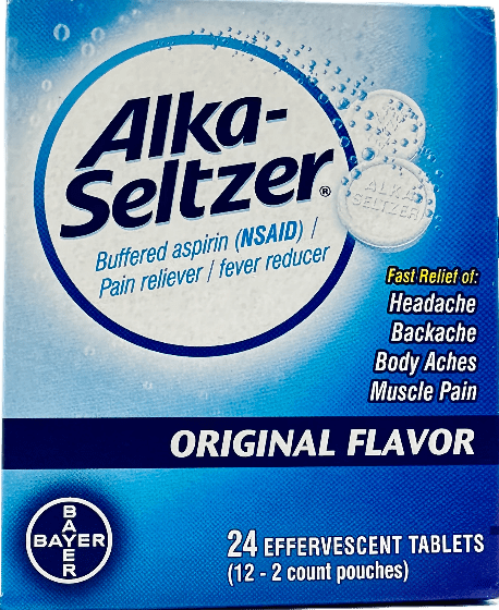 Alka-Seltzer Original: Fast Relief for 7+ Symptoms | 24 Tablets