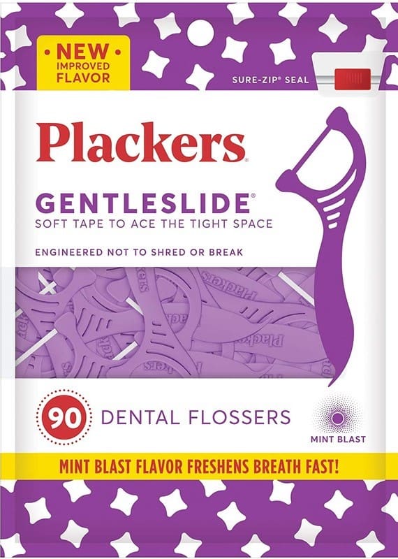 Plackers - Gentleslide - Mint Blast - 90 Flossers