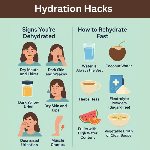 Hacks to tackle Dehyration