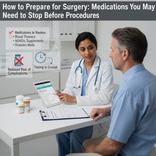 Medications to stop before surgery